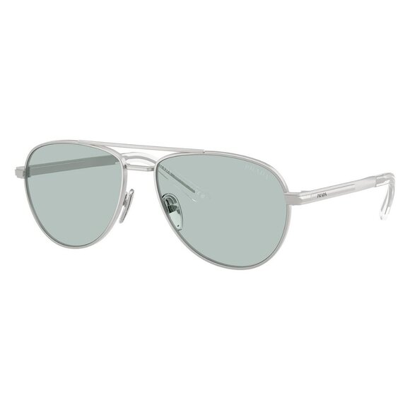 New PRADA Silver Aviator SPRA54 275-40N Sunglasses Women - Picture 1 of 6